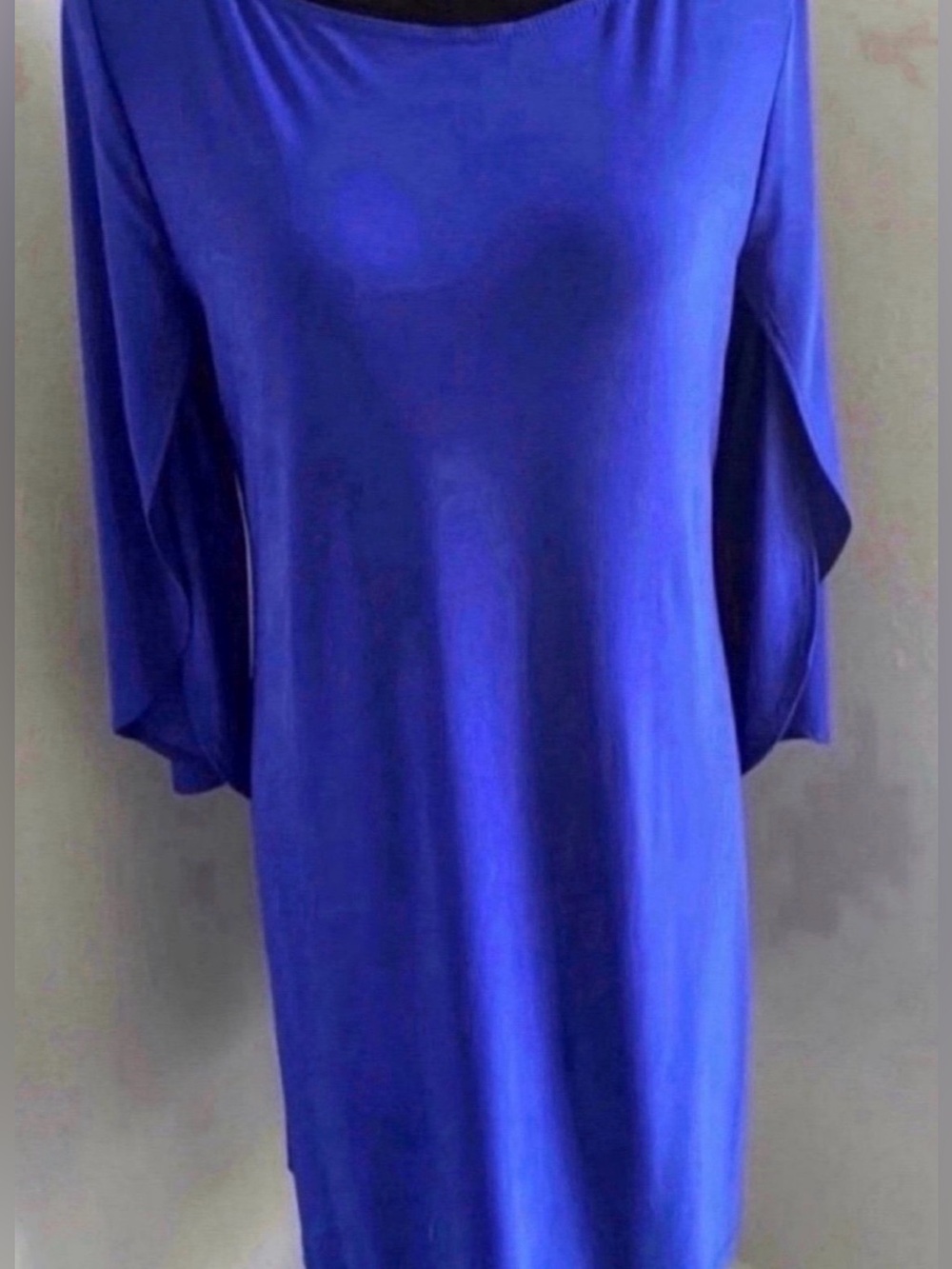 Women’s Simple Royal Blue Shift Dress (Size L)